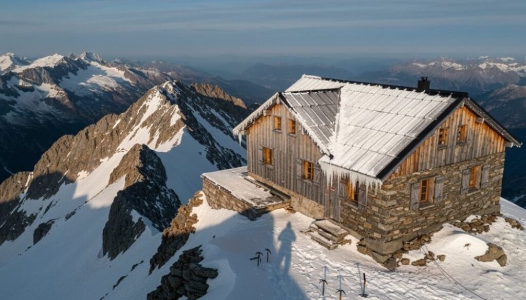 alpine Kletterhütten Suche