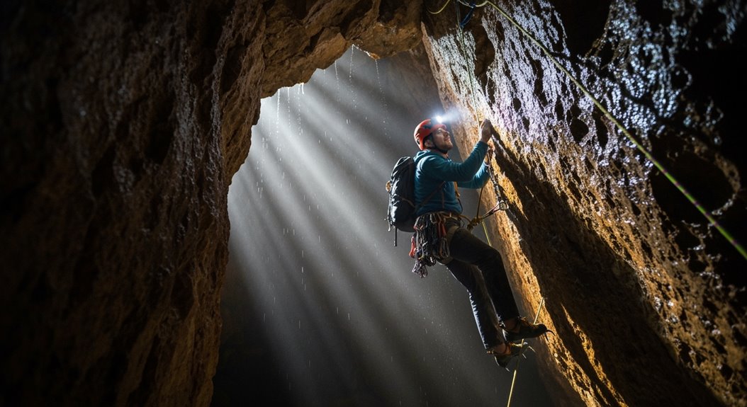 Höhlenkletterabenteuer sicher
