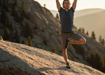 klettern gleichgewicht durch yoga