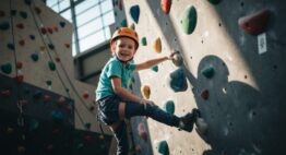 Klettern für Kinder im Alter von fünf Jahren Klettern für Kinder im Alter von fünf Jahren