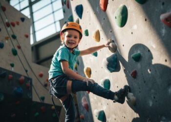 Klettern für Kinder im Alter von fünf Jahren