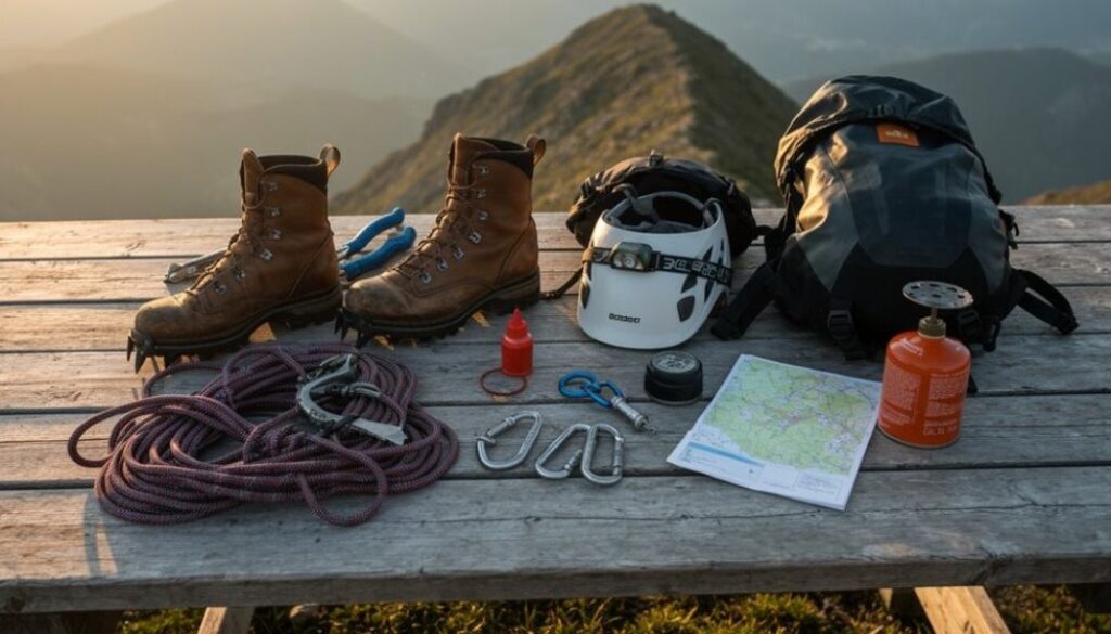 Kletterausrüstungs-Checkliste: Wesentliches