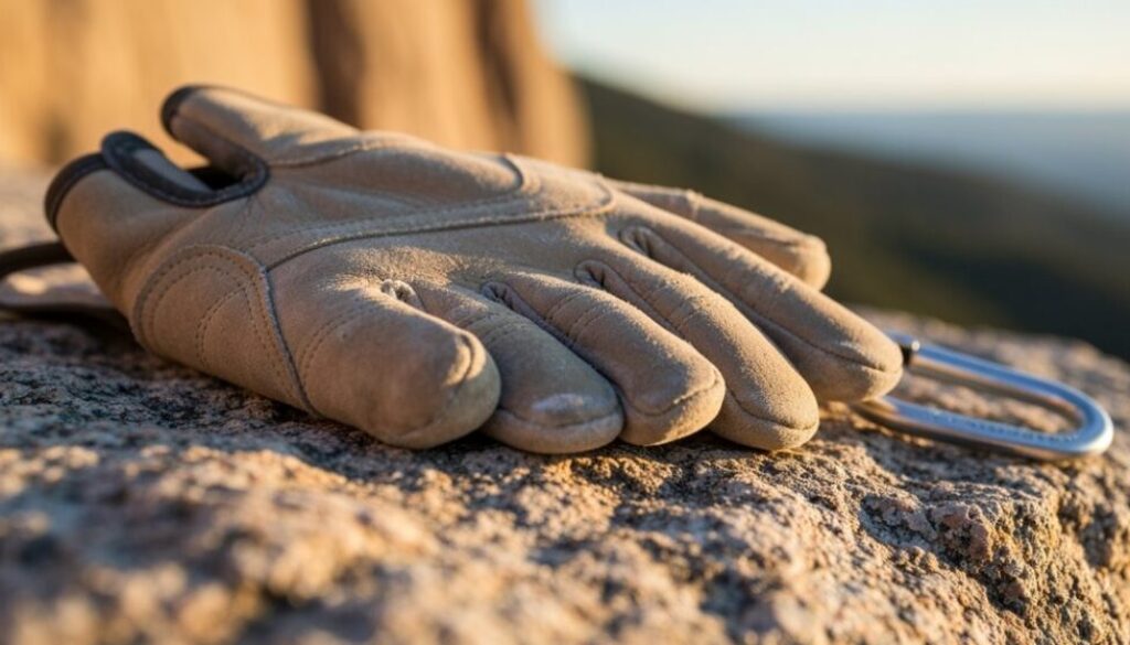 Kletterhandschuhe für besseren Griff