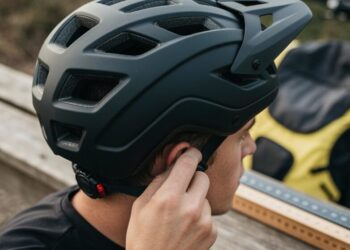 korrekte Helmgröße Messung