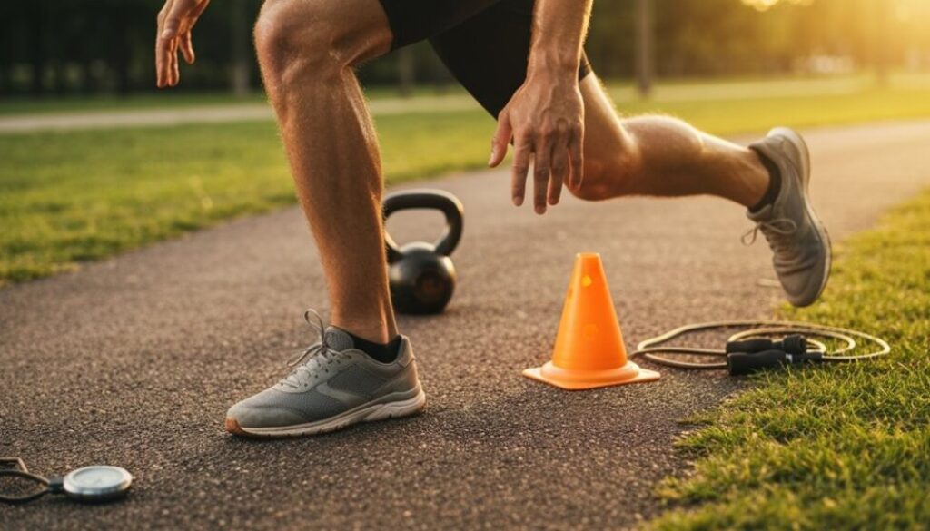 effektiver Jogging-Kreis-Übungen