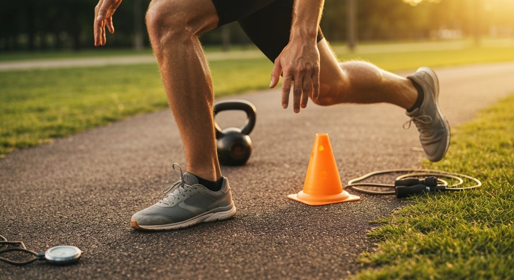 effektiver Jogging-Kreis-Übungen