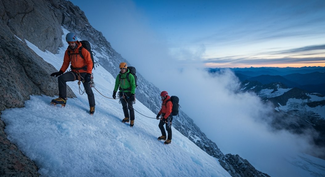 extreme Temperatur Klettertraining