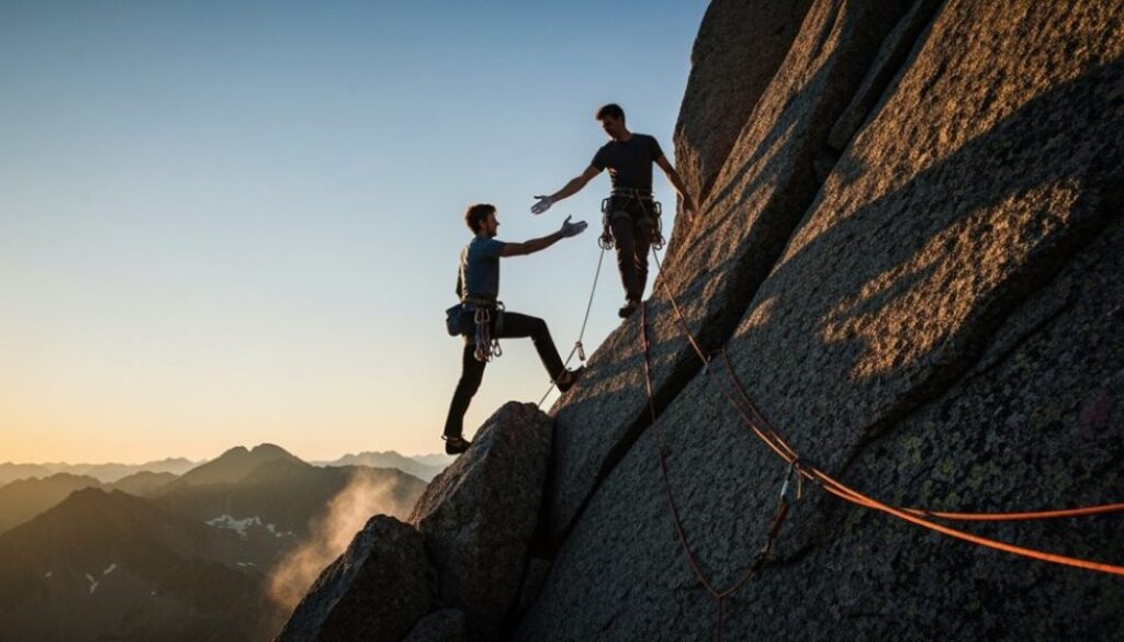 einen Kletterpartner finden