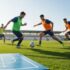 Football-Team Taktiktraining