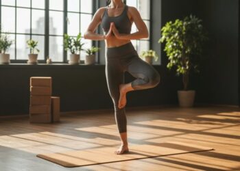 Verbessere das Gleichgewicht durch Yoga
