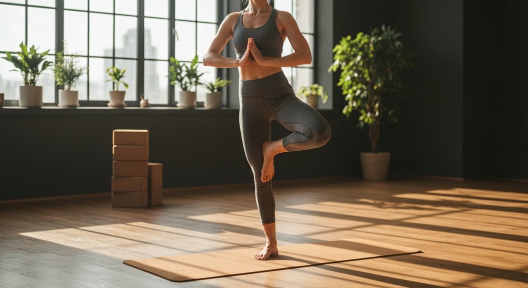 Verbessere das Gleichgewicht durch Yoga