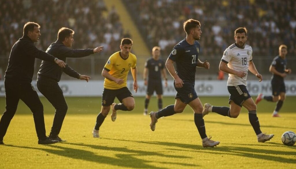 das Tempo der Fußballmannschaft erhöhen