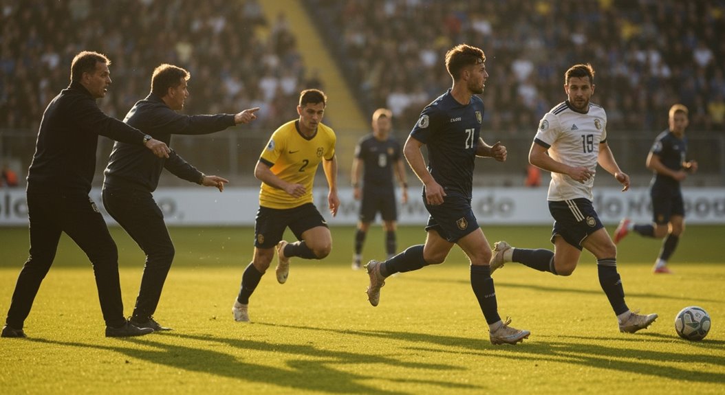 das Tempo der Fußballmannschaft erhöhen