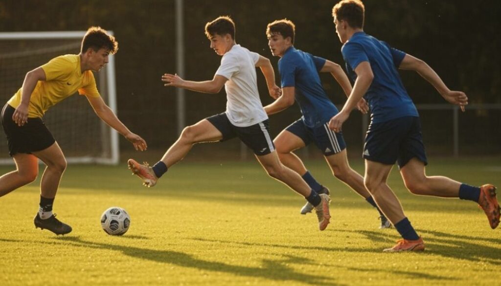 intensives Passspiel und Kombinationen