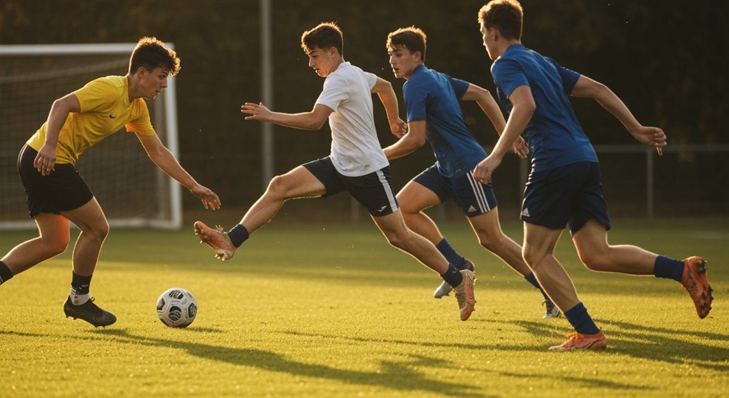 intensives Passspiel und Kombinationen