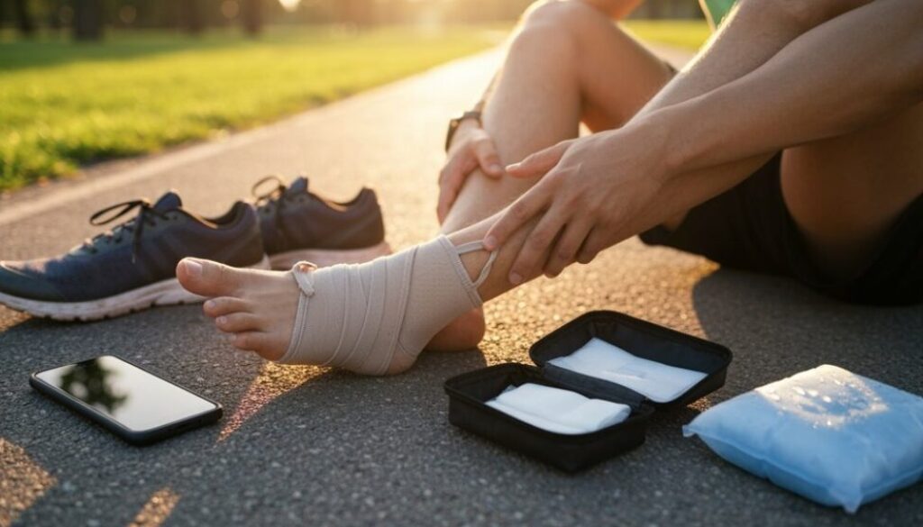 Gelenkbänderriss-Erholung