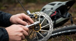 Mountainbike-Bremseneinstellung