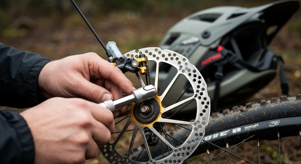 Mountainbike-Bremseneinstellung