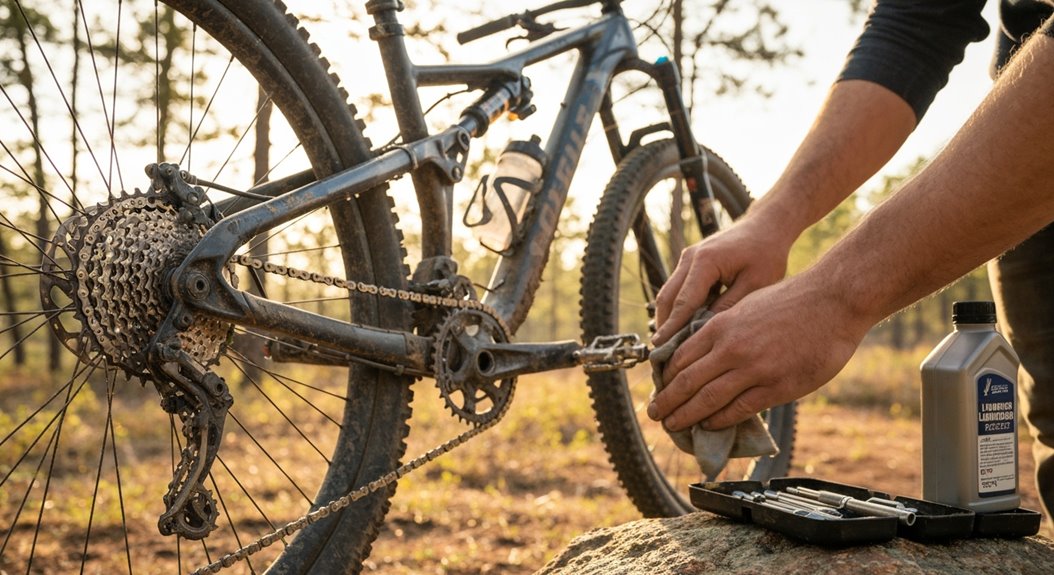 Wartung von Mountainbikes