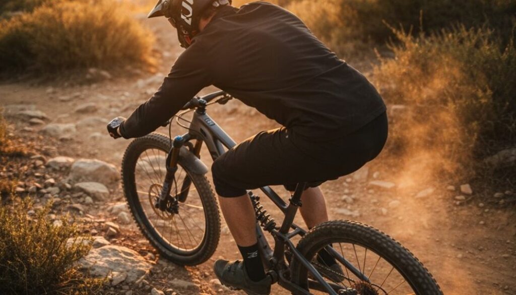 Mountainbike-Sitzposition