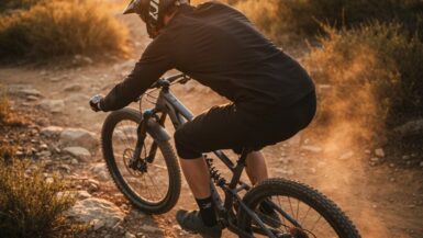 Mountainbike-Sitzposition