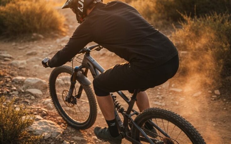 Mountainbike-Sitzposition