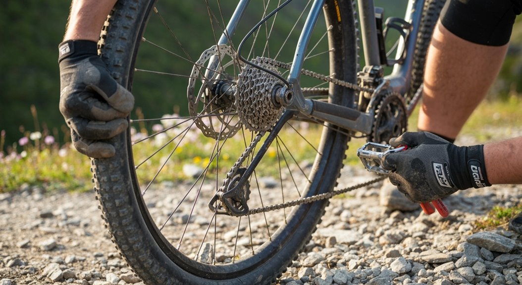 Mountainbike-Reifenwechsel