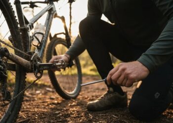 richtige Einstellung von Mountainbike-Pedalen