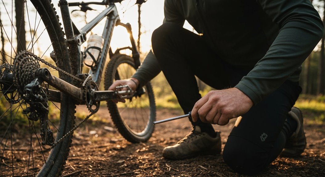richtige Einstellung von Mountainbike-Pedalen