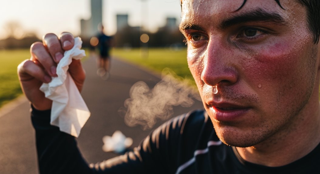 laufende Nase beim Joggen