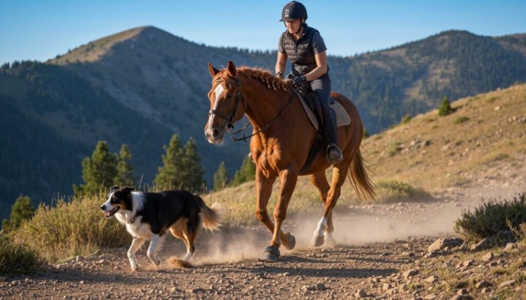 Horse Dog Trail ein Sport mit Hund und Pferd