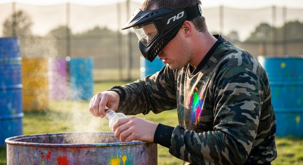 Bleib hydratisiert für Paintball