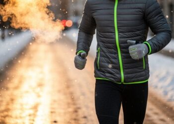 stylische Winterlaufbekleidung