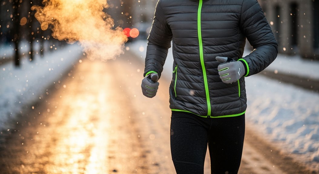 stylische Winterlaufbekleidung