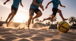 Strandfußball Sand