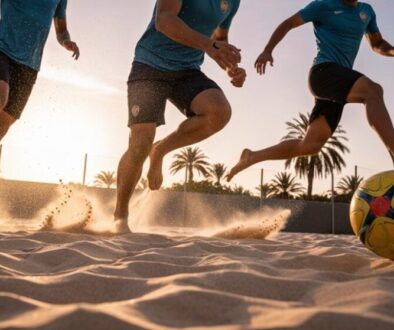 Strandfußball Sand