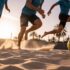 Strandfußball Sand