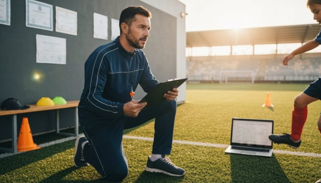 ein Fußballtrainer werden
