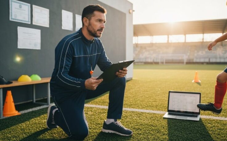 ein Fußballtrainer werden