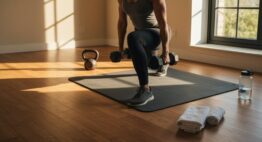 Körpergewicht und Kurzhanteln