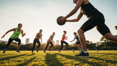 Gemeinschaftliches Gruppen-Fitnessangebot