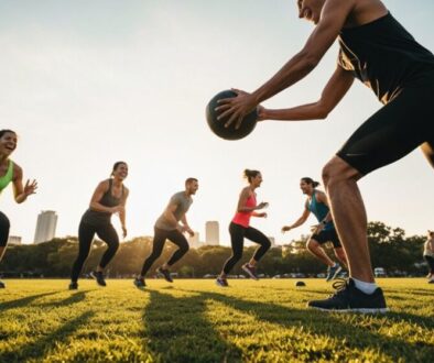 Gemeinschaftliches Gruppen-Fitnessangebot