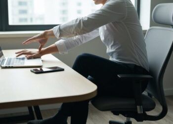 Schreibtischübungen bekämpfen Sitzschäden