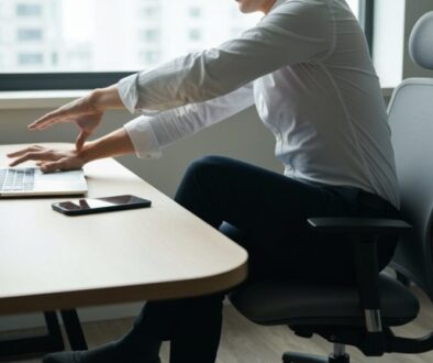Schreibtischübungen bekämpfen Sitzschäden