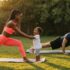 Familie Fitness aktiv zusammen täglich