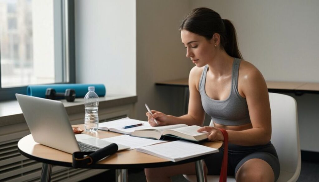 Fitness-Student Prüfungsplan