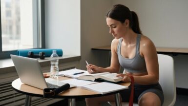Fitness-Student Prüfungsplan