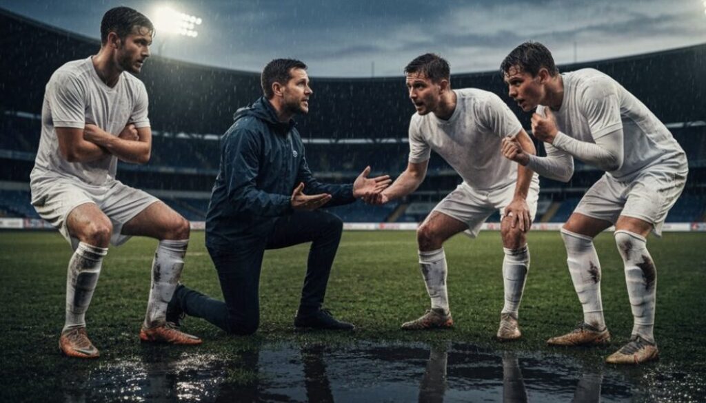 Fußballmannschaft Gruppendynamik