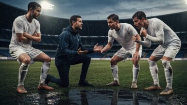 Fußballmannschaft Gruppendynamik