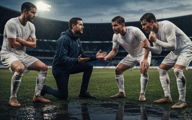 Fußballmannschaft Gruppendynamik